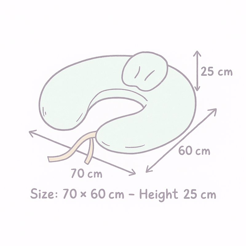 Baby Nursing Pillow – Soft Support Feeding Cushion for Moms & Newborns