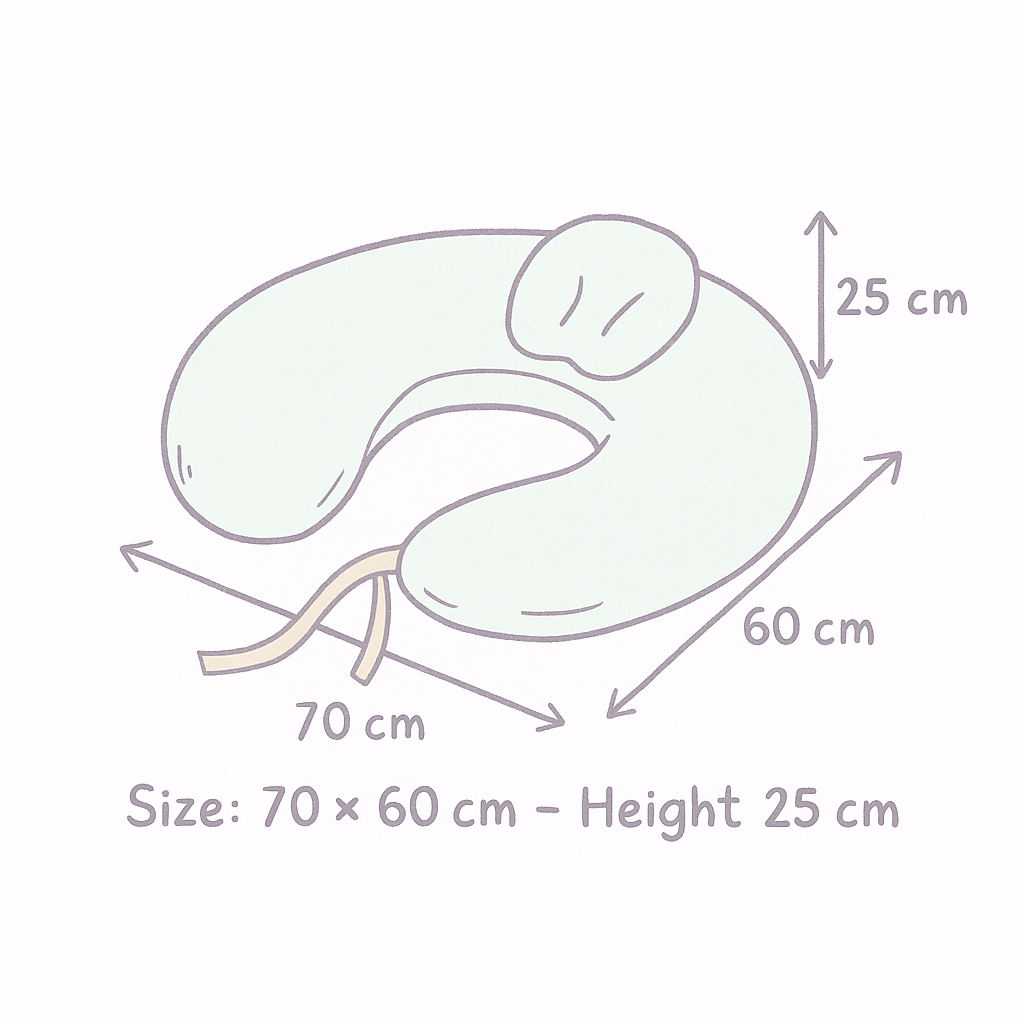 Pink Cloud & Rainbow Baby Nursing Pillow