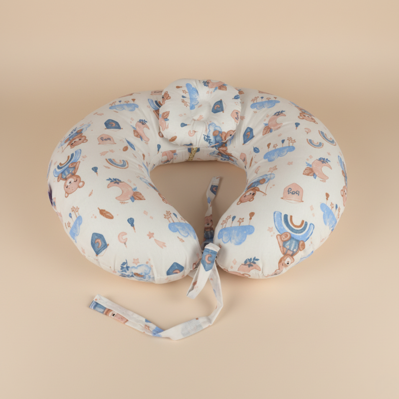 Soft Bear Pattern Baby Nursing Pillow