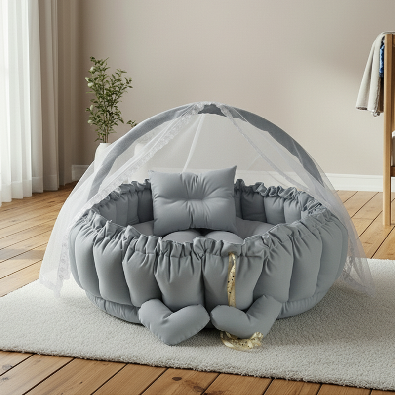 Circular Baby Nest – Gray