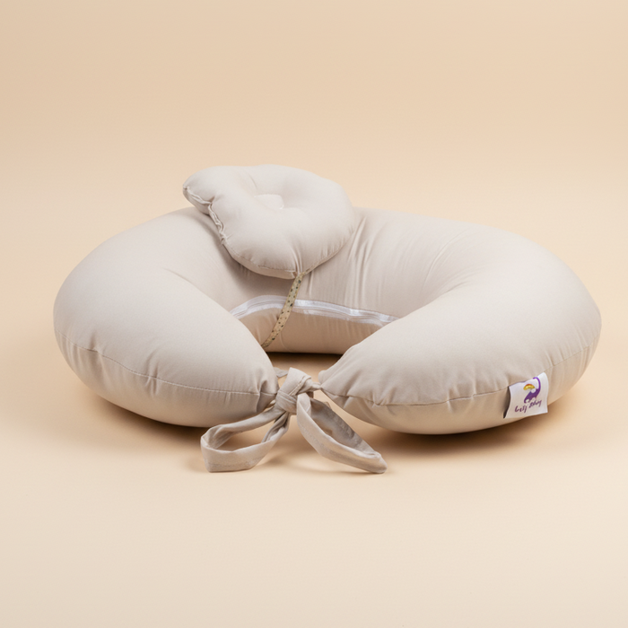 Minimal Beige Baby Nursing Support Pillow