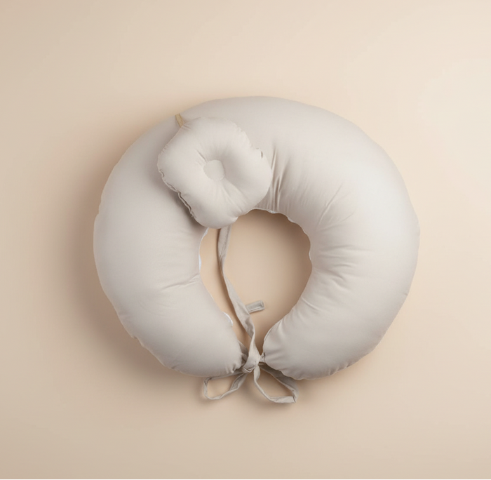 Minimal Beige Baby Nursing Support Pillow