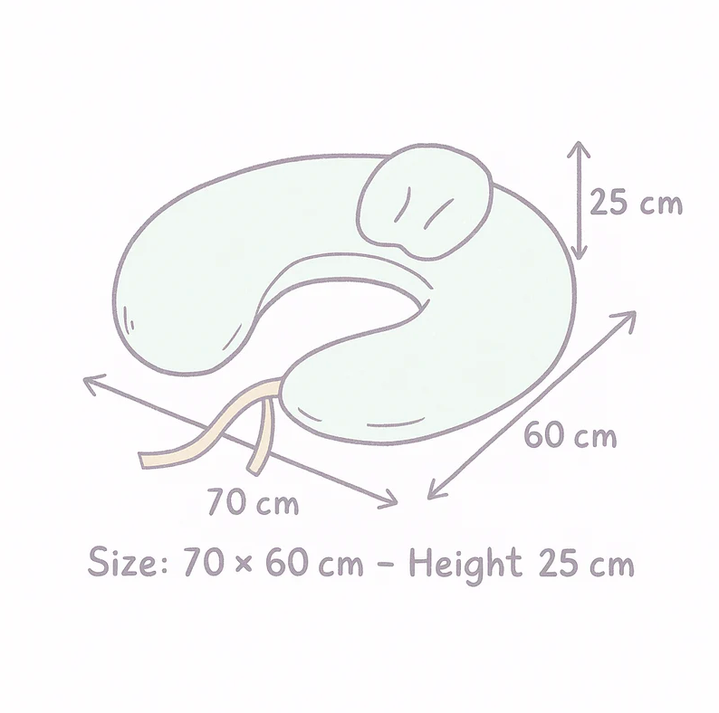Nursing Pillow –Terracotta Cloud