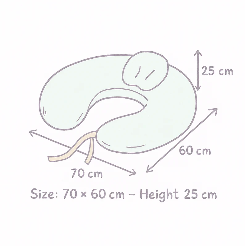 Nursing Pillow – Plain Gray