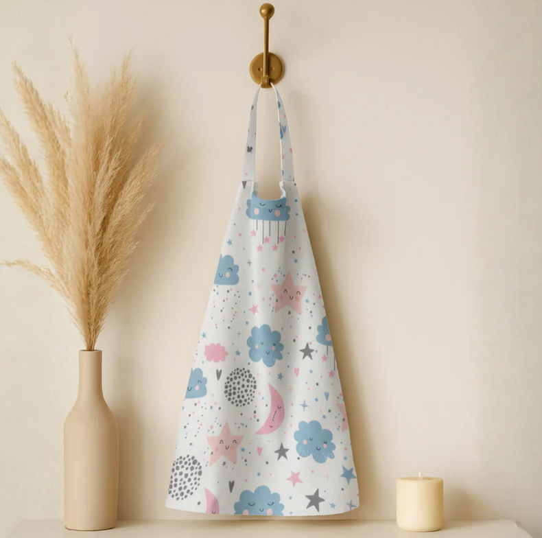 Nursing Cover – Pink and blue stars