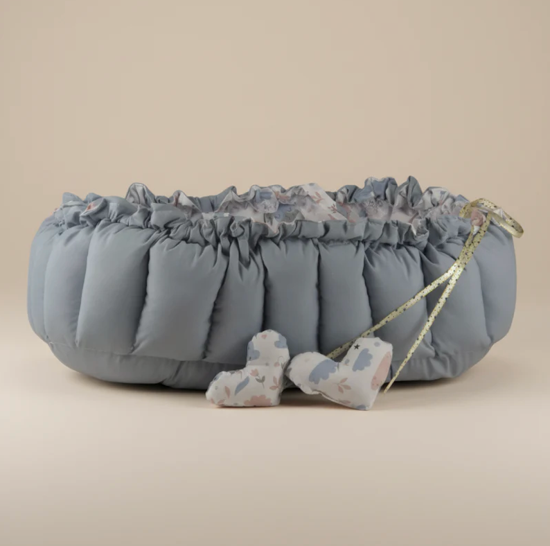 Oval Baby Nest - Gray Hush