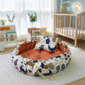 Circular Baby Nest – Terracotta Cloud