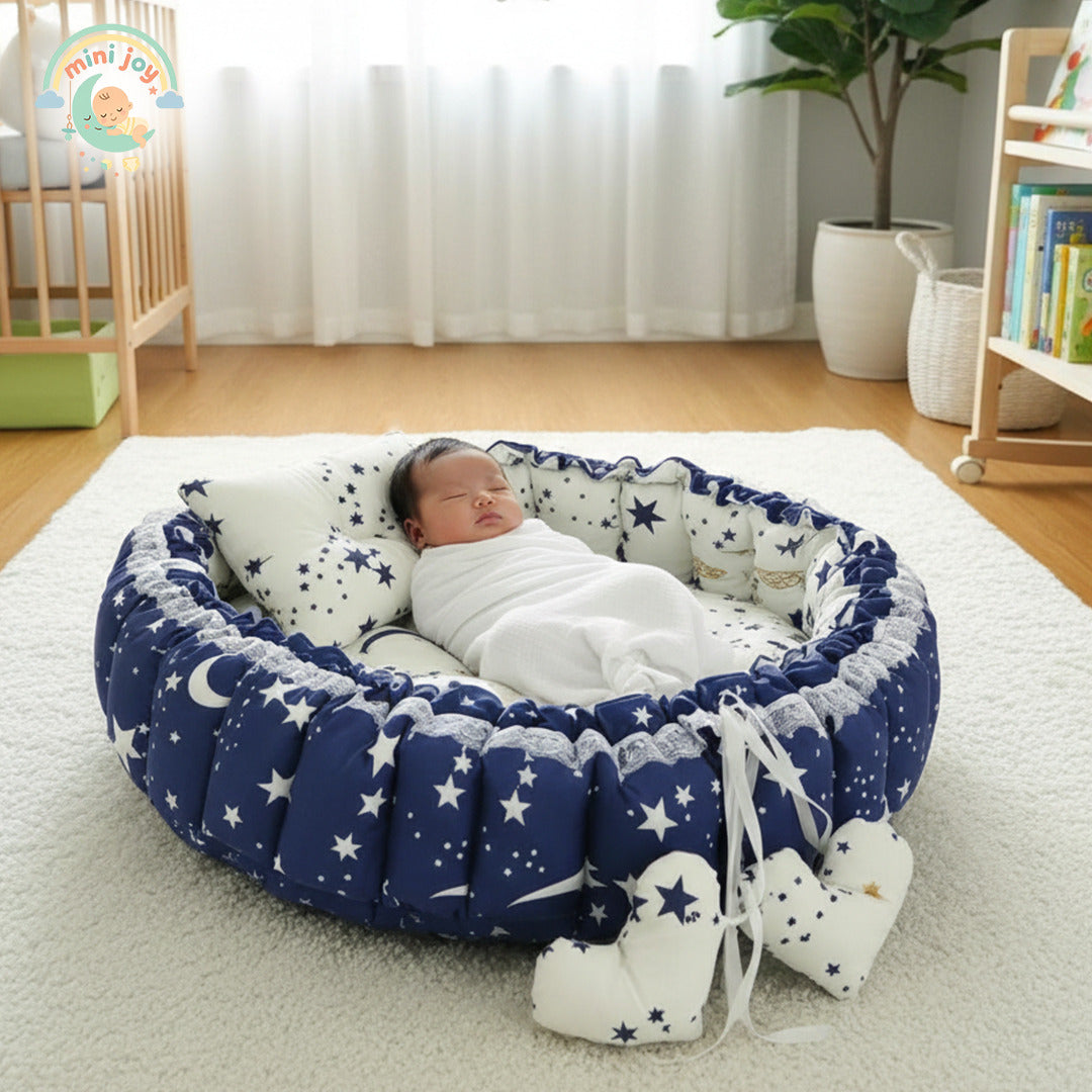 Circular Baby Nest - Navy