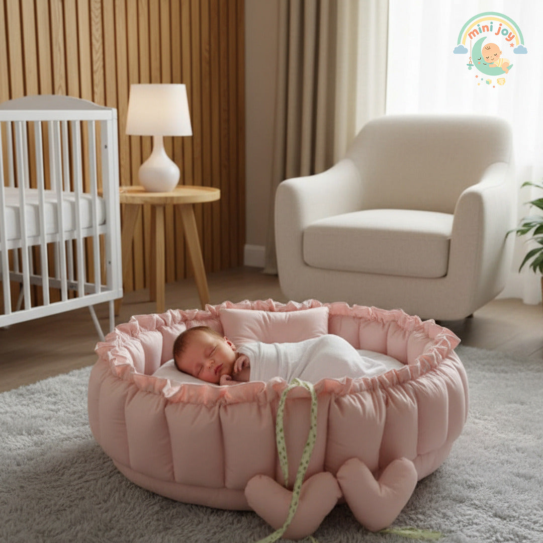Circular Baby Nest – Pastel Pink