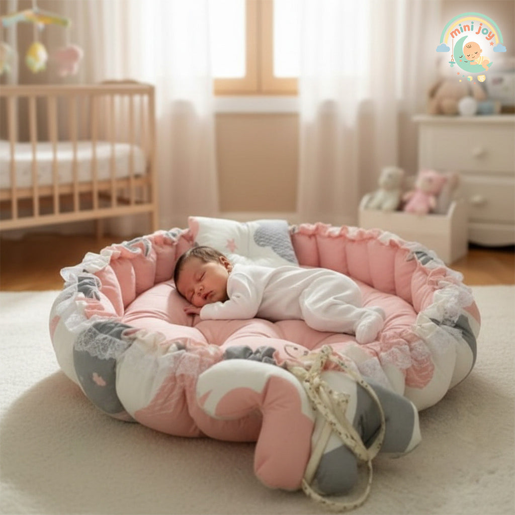 Circular Baby Nest – Rose Cloud