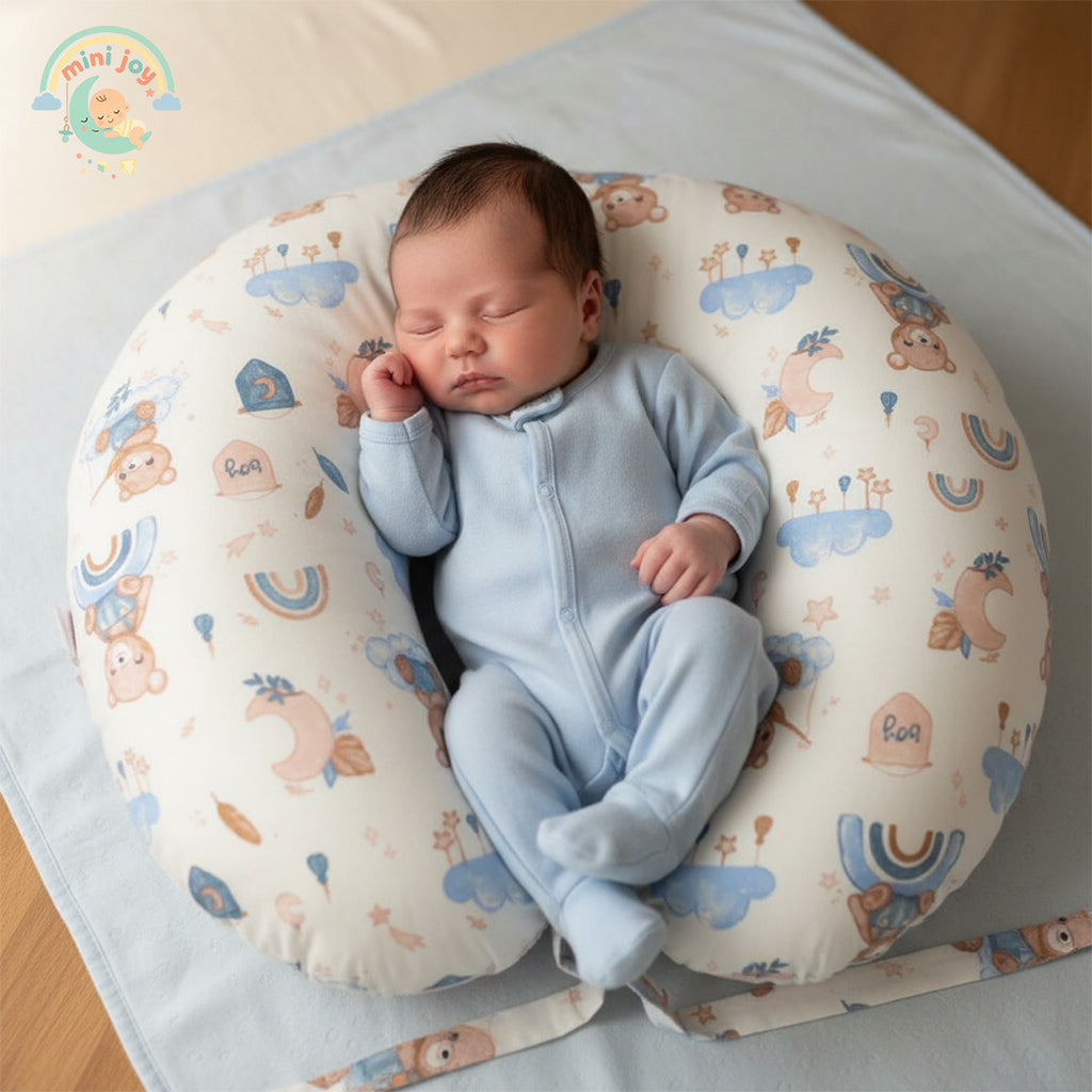 Soft Bear Pattern Baby Nursing Pillow
