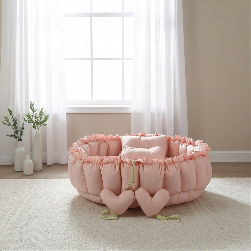 Circular Baby Nest – Pastel Pink