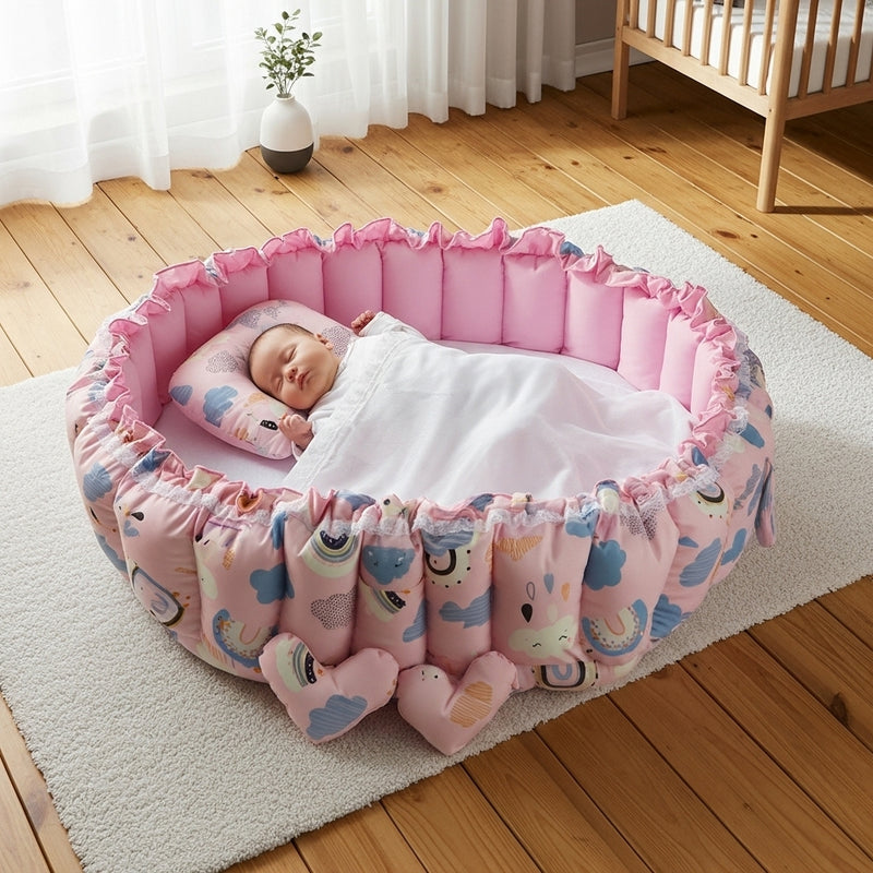 Circular Baby Nest - Dreamy Pink