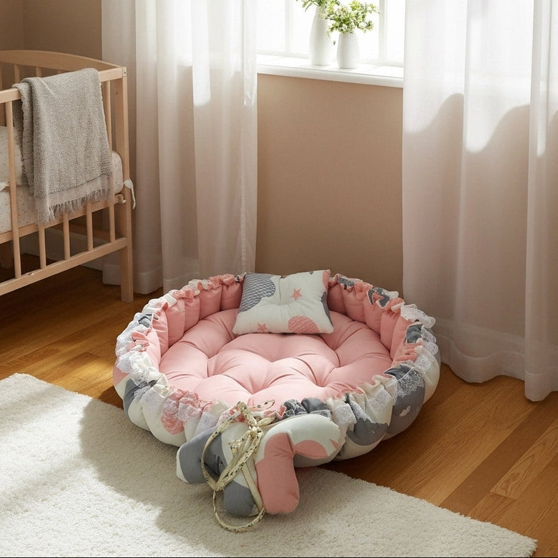 Circular Baby Nest – Rose Cloud