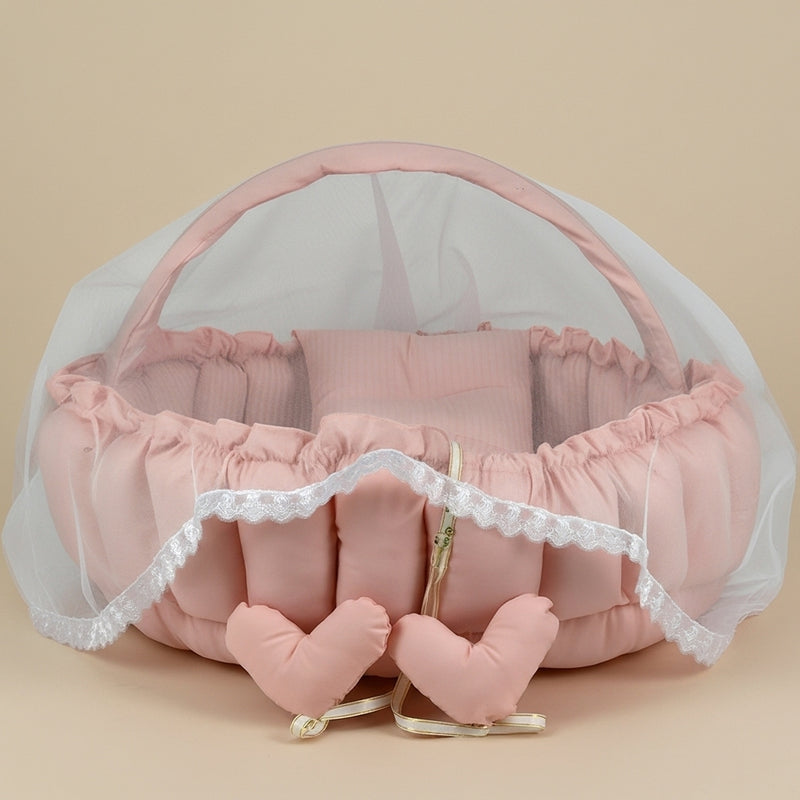 Circular Baby Nest – Pastel Pink