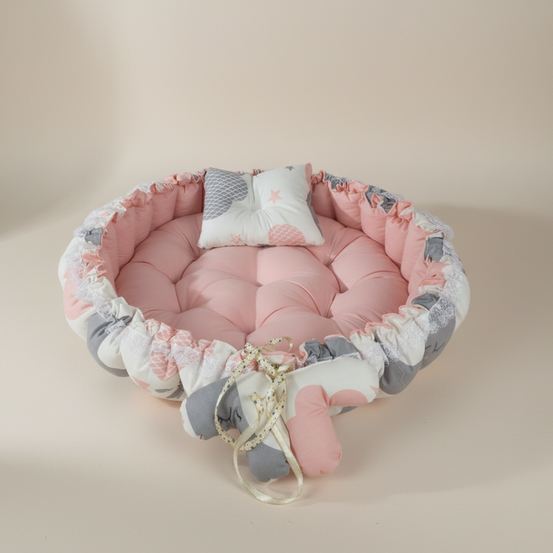 Circular Baby Nest – Rose Cloud
